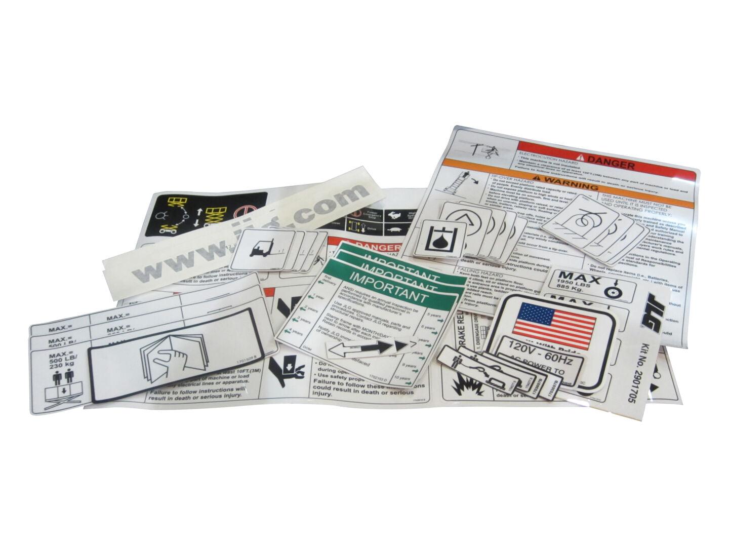 2910753 2632E2 Decals (Dom/Csa) | JLG