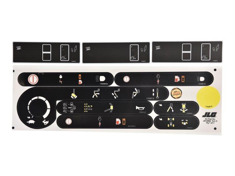 2910865 Platform Console Decal Kit | JLG