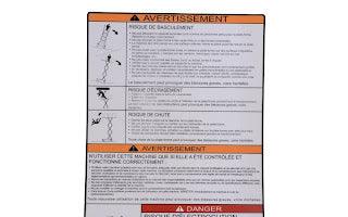 3252098 Danger/Warning (Csa Nameplate | JLG