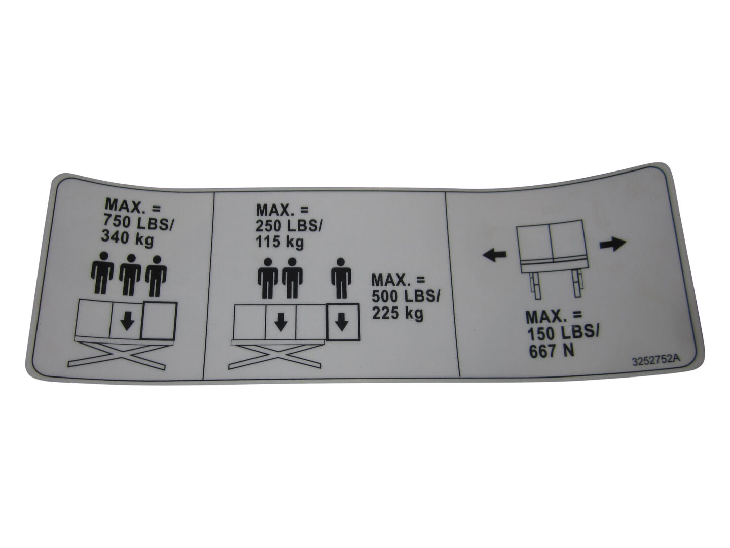 3252752 Cap (Ext Deck)C/D/L/B/J Nameplate | JLG