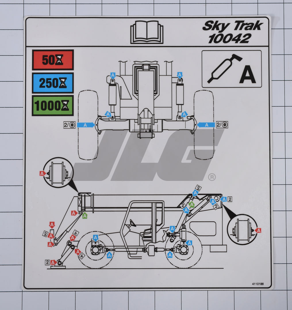 4110186 Lubrication Chart | JLG