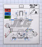 4110342 Decal Lubrication Chart 6042 L | JLG