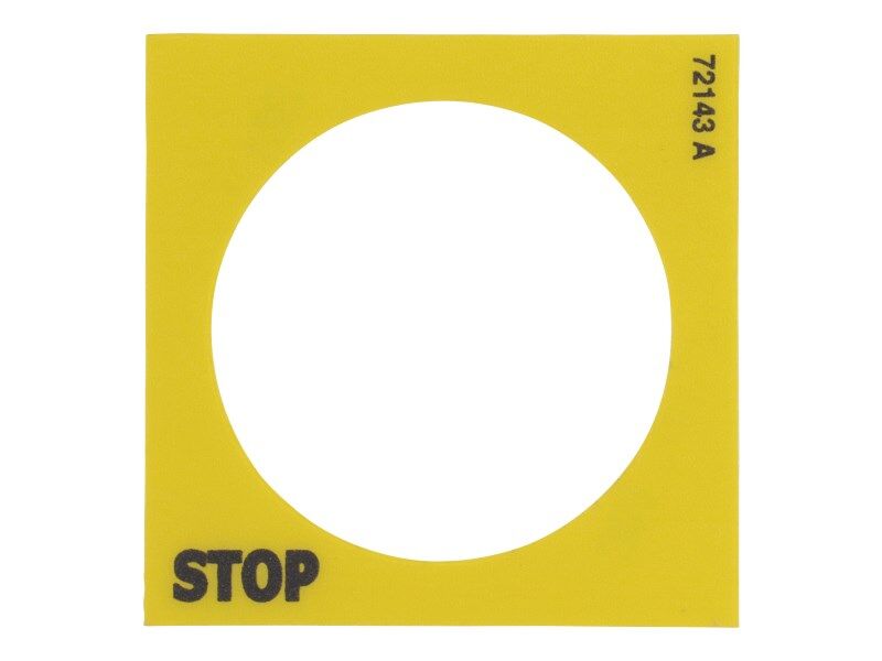 70040801 Emergency Stop Gr Decal | JLG