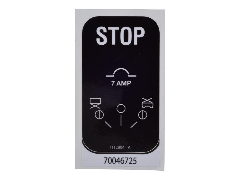 70046725 Ground Control Panel Decal | JLG