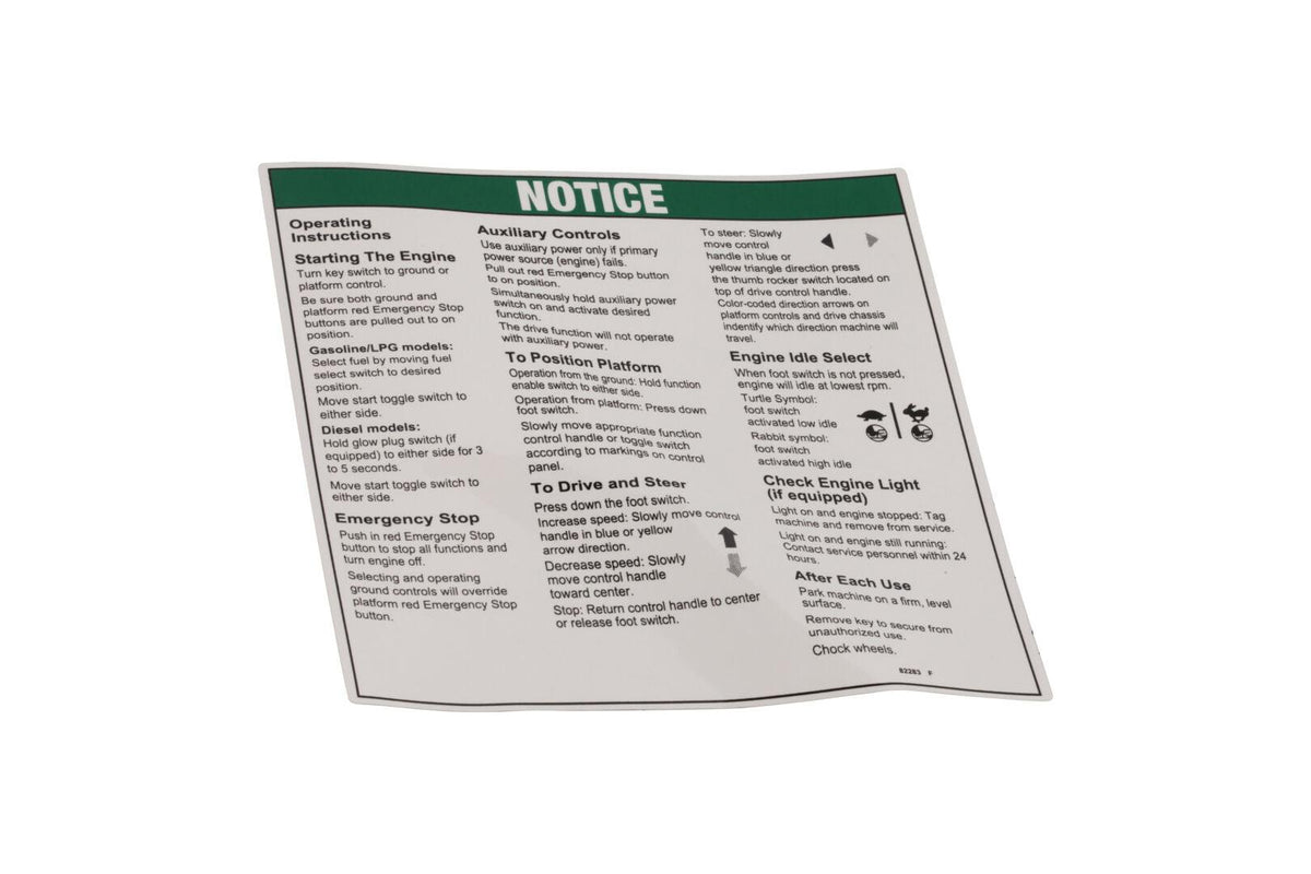 82283 Notice Oper Inst Ic | Genie