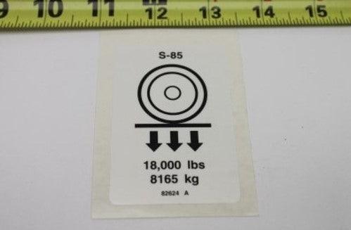 82624GT Decal Label Wheel Load S85 | Genuine Genie