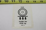 82624GT Decal Label Wheel Load S85 | Genuine Genie