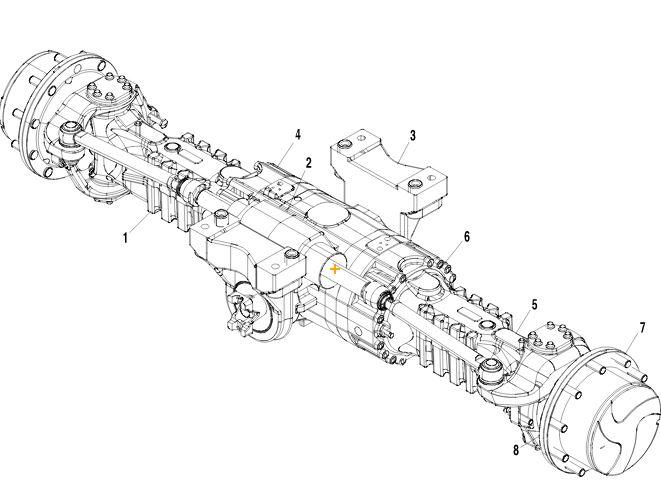 91513036EX Dana Rebuilt Front Axle | JLG