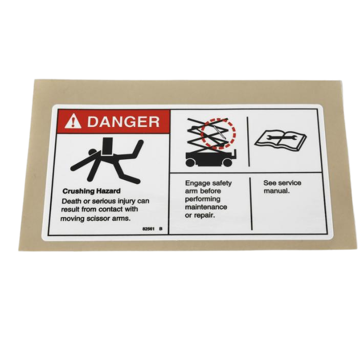 82561GT Decal Danger-Use Safety Arm | Genuine Genie