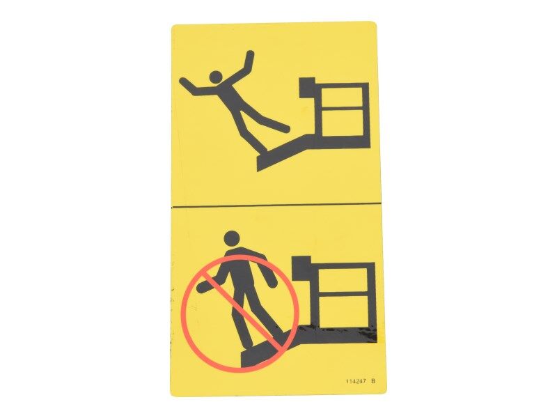 114247 Fall Hazard Decal | Genie