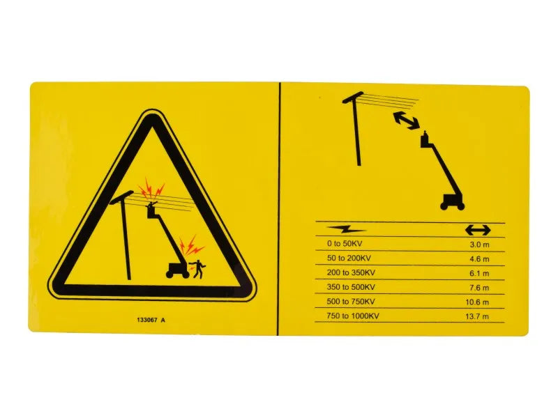 133067 Elec Haz Stay Cl Dngr Decal | Genie