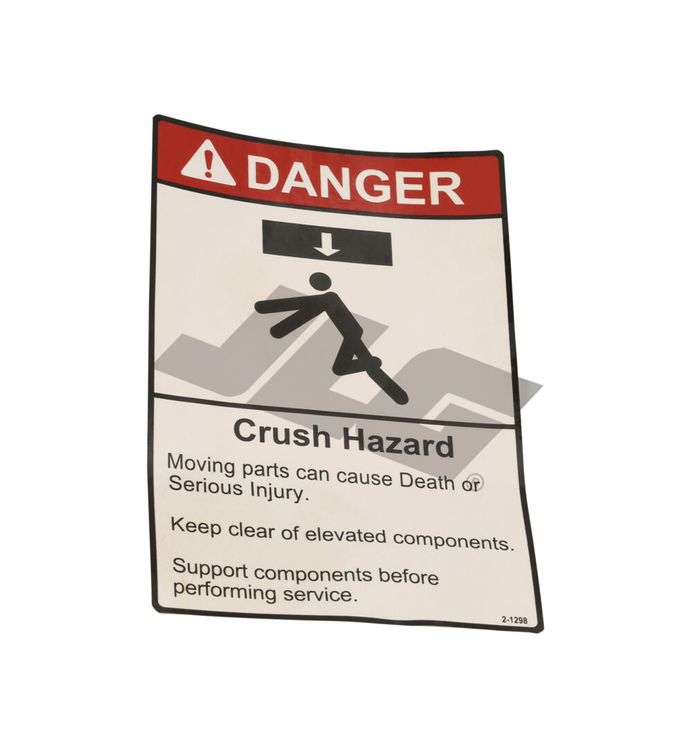 2-1298 Overhead Crush Hazard | Genie