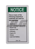 28164 Notice Hazardous Mat'Ls | Genie
