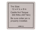 43093 Tire Specs | Genie
