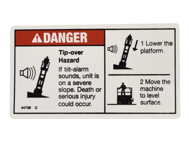44736 Tilt Tip-Over Danger | Genie
