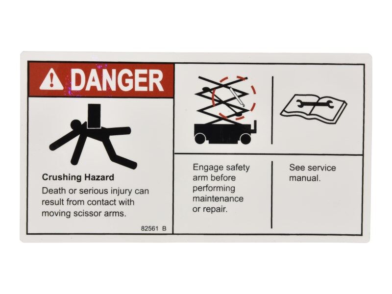 82561 Danger-Use Safety Arm | Genie