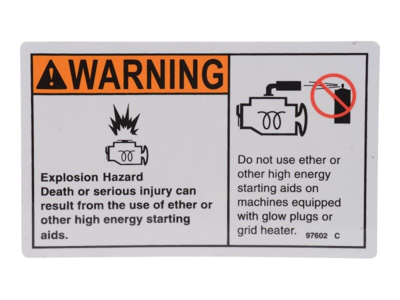 97602 Decal, Explosion Hazard | Genie