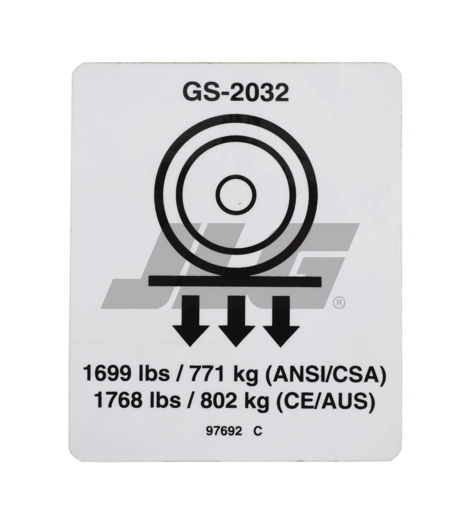 97692 Wheel Load 2032 | Genie