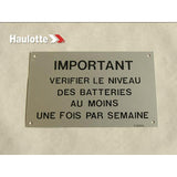 1200120550 Battery Maintenance Plate | Genuine Haulotte