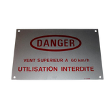 1460120860 Danger Plate (Wind) | Genuine Haulotte