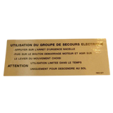 3078135770 Using Decal | Genuine Haulotte