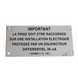 3078135870 The Socket Must... Aluminium Plate | Genuine Haulotte