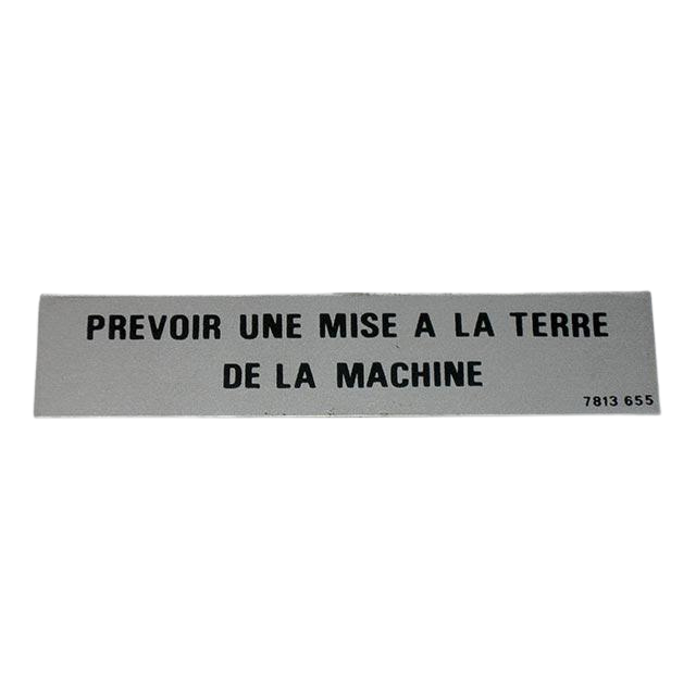 3078136550 Aluminium Plate, Requires A | Genuine Haulotte