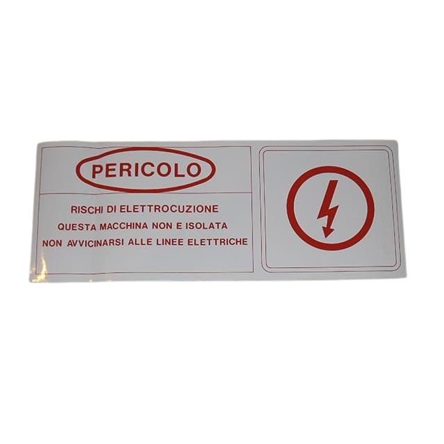 3078137010 Danger Electro Label | Genuine Haulotte