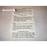 3078137210 Labels | Genuine Haulotte