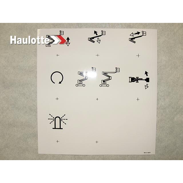 3078138290 Top Panel Label | Genuine Haulotte