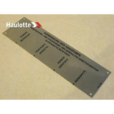 3078138550 Pump Usage Plate | Genuine Haulotte