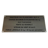 3078138950 Floor Height + Load Label | Genuine Haulotte