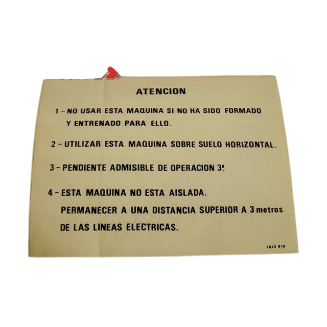 3078139100 Labels | Genuine Haulotte