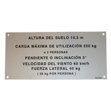 3078139240 Floor Height + Load Label | Genuine Haulotte