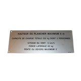 3078140050 Floor Height + Load Label | Genuine Haulotte