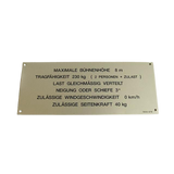 3078140700 Floor Height + Load Label | Genuine Haulotte