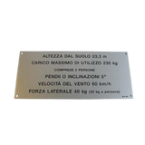 3078141670 Floor Height + Load Label | Genuine Haulotte