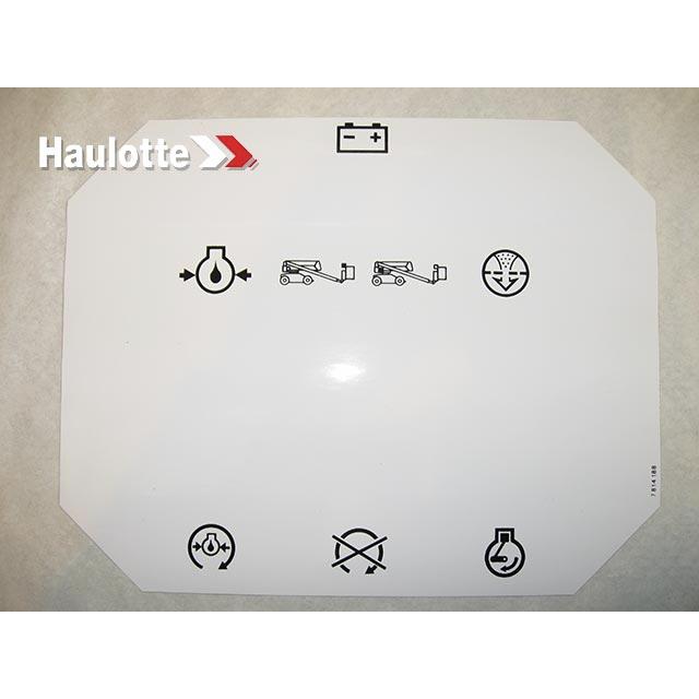 3078141880 Top Panel Label | Genuine Haulotte