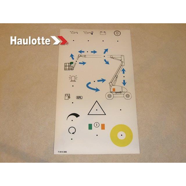 3078143060 Control Box Decal | Genuine Haulotte
