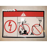 3078143490 Danger Label | Genuine Haulotte