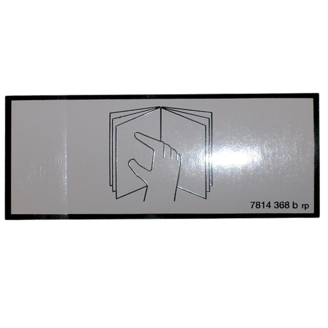 3078143680 Decal-Read Manual | Genuine Haulotte