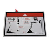 3078143730 Floor Height + Load Label | Genuine Haulotte