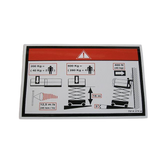 3078143740 Floor Height + Load Label | Genuine Haulotte