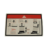 3078143770 Floor Height + Load Label | Genuine Haulotte
