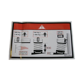 3078143780 Floor Height + Load Label | Genuine Haulotte