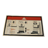 3078143790 Floor Height + Load Label | Genuine Haulotte
