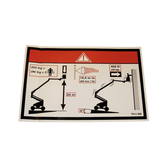 3078143890 Floor Height + Load Label | Genuine Haulotte