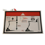 3078143920 Floor Height + Load Label | Genuine Haulotte