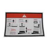 3078144080 Floor Height + Load Label | Genuine Haulotte
