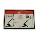 3078144100 Floor Height + Load Label | Genuine Haulotte